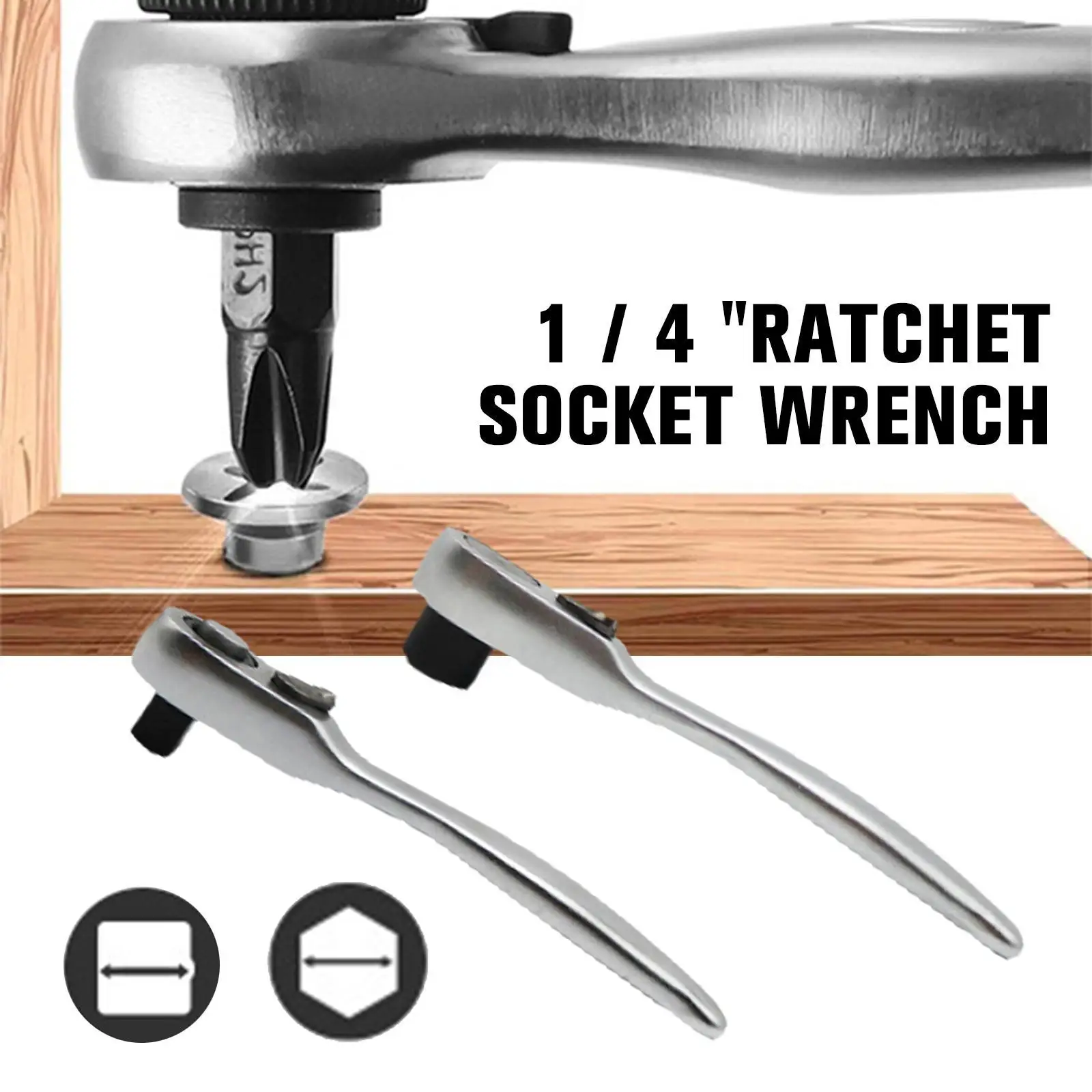 

1 / 4 "ratchet Socket Wrench Screwdriver Mini Ratchet Wrench Hex Torque Wrenches Set Quick Socket Wrench Screwdriver Hand Tool