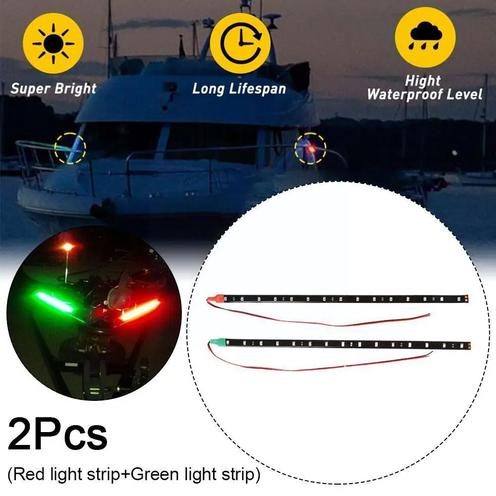 

Red & Green Led Marine Navigation Light Stern Light Yacht 12v Navigation Led Light Fishing Navigation Waterproof Light Nigh L8l9