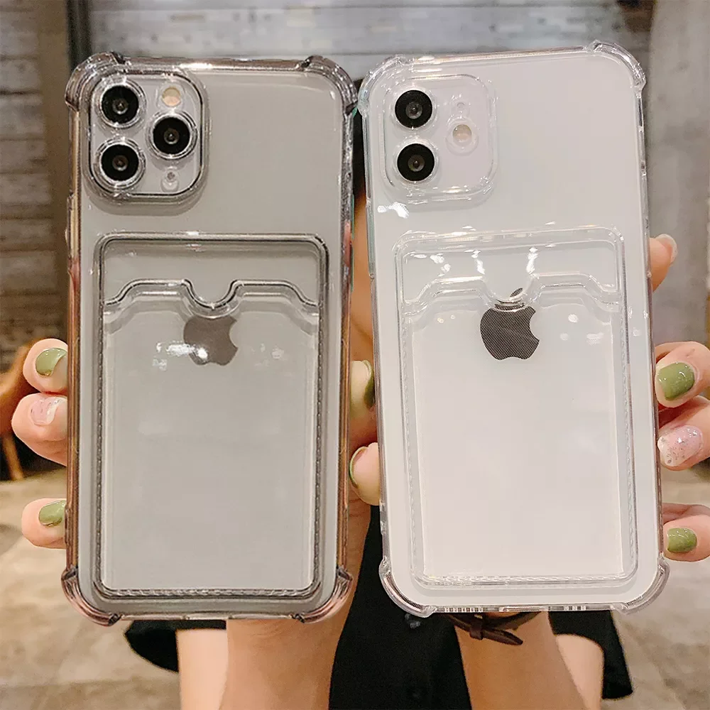 

Free Shipping Bag Holder Clear Phone Case For iPhone 14 13 12 11 Pro Max XR X XS SE 2020 7 8 Plus Soft TPU Shockproof Bumper Bac