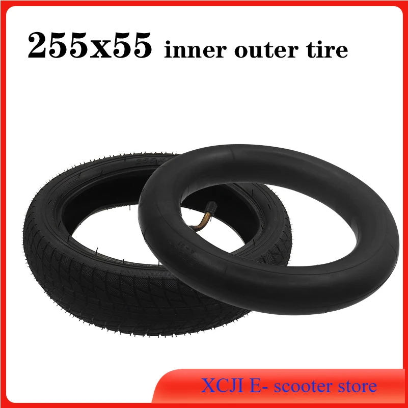 

10 Inch 255x55 Inner and Outer Tyre 255x55 Pneumatic Tire for Children's Tricycle, Baby Carriage Accessories