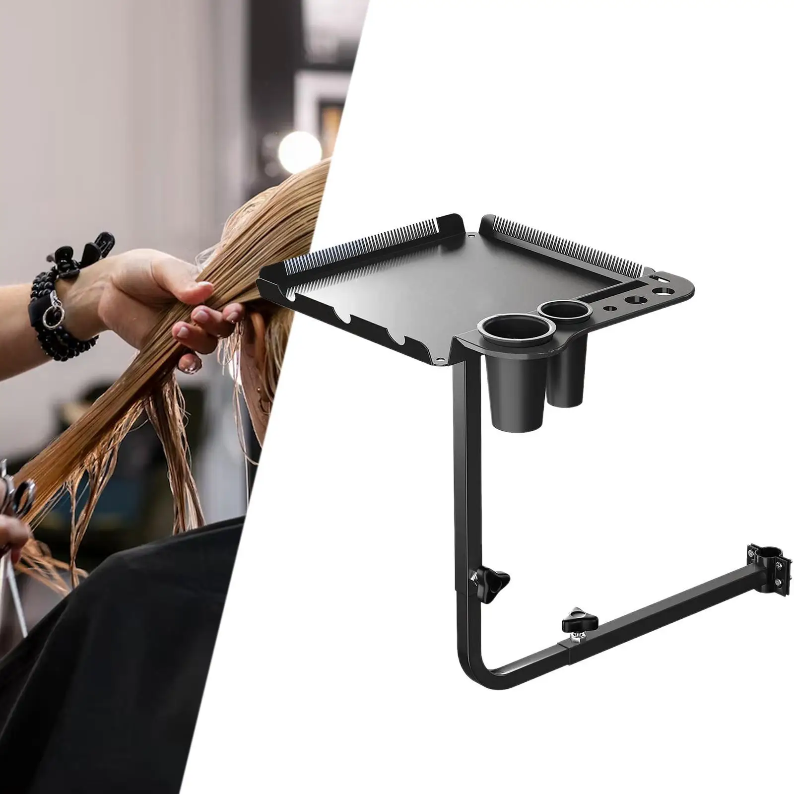 Поднос для парикмахерской вращающийся на 360 градусов различные расчески