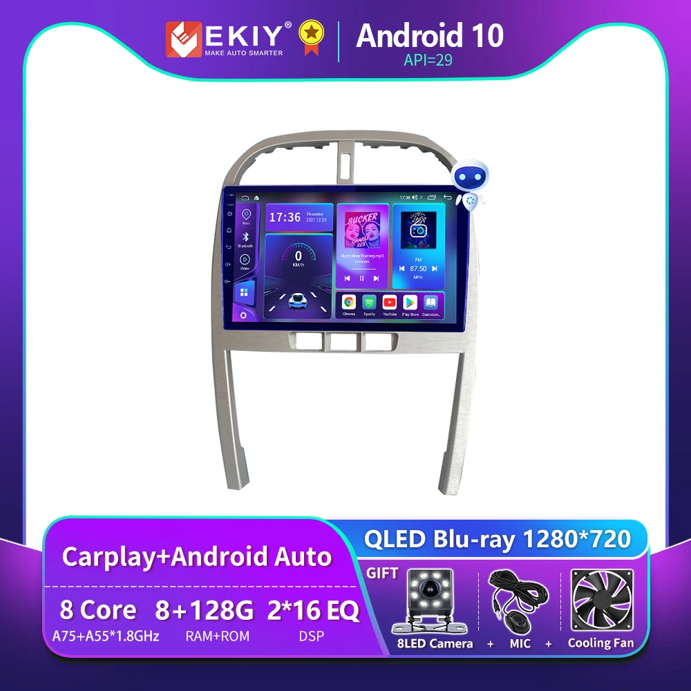 $122.08 EKIY T900 2 Din Android Car Radio GPS Navigation For Chery Tiggo 3 2009 2010 2011 2012 2013 Multimedia Players Autoradio Carplay