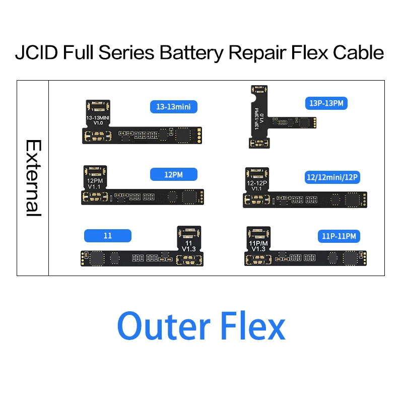 

Плата JC V1SE для ремонта батареи, гибкая плата для iPhone 11, 12, 13, всплывающая батарея Promax, программатор с предупреждениями об ошибках и отпечатках...