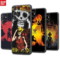 one piece luffy fashion for samsung galaxy s22 s21 s20 ultra plus pro s10 s9 s8 4g 5g silicone soft black phone case funda coque