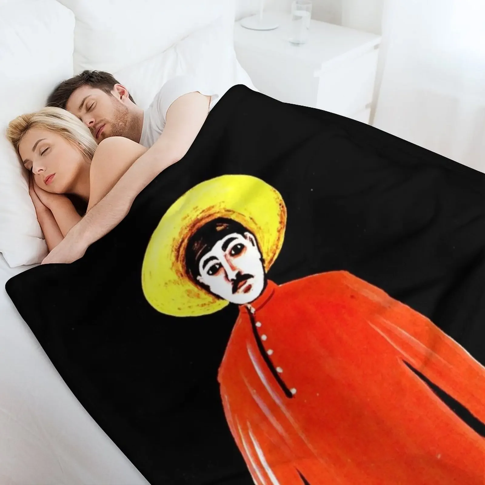 Рыбак в красной рубашке Нико Пироман 1908 Репродукция Одеяло Naive Art Роскошные