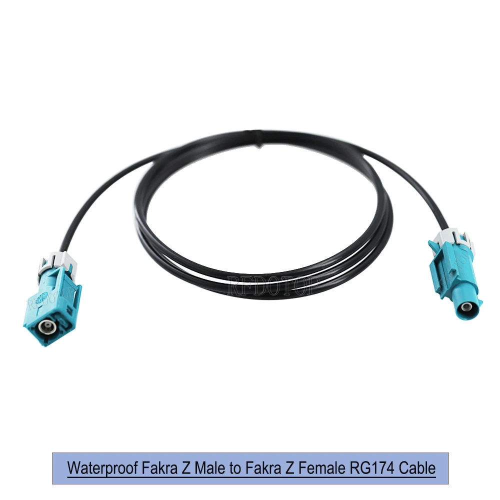 RG-174 водонепроницаемый коаксиальный Удлинительный кабель Fakra Z с штекером и