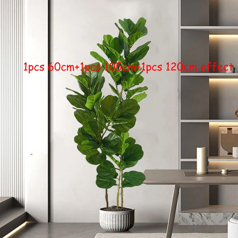 23-47 дюймов Тропическое дерево искусственные фикус растения ветки пластиковые