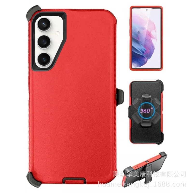 Подходит для Samsung Galaxy A55. Трехпрочный защитный чехол телефона-робота устойчивый к