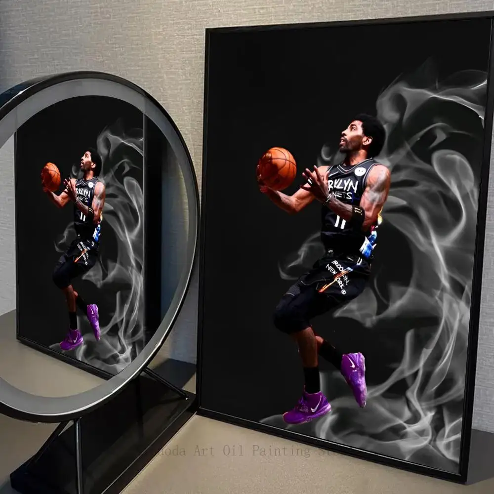 1 Шт. Самоклеящаяся Водостойкая Баскетболист Kyrie Irving Плакат Бумажная Наклейка На