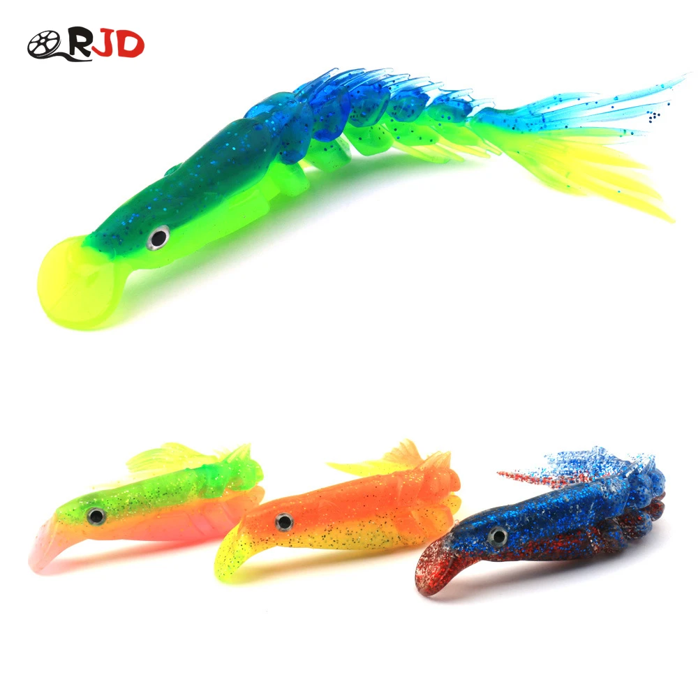 

ORJD Soft Bait Fish Artificial Lures 8cm 10cm 12 cm 15cm Fishing Lure Flexible Multi-Section Tail Swimbait
