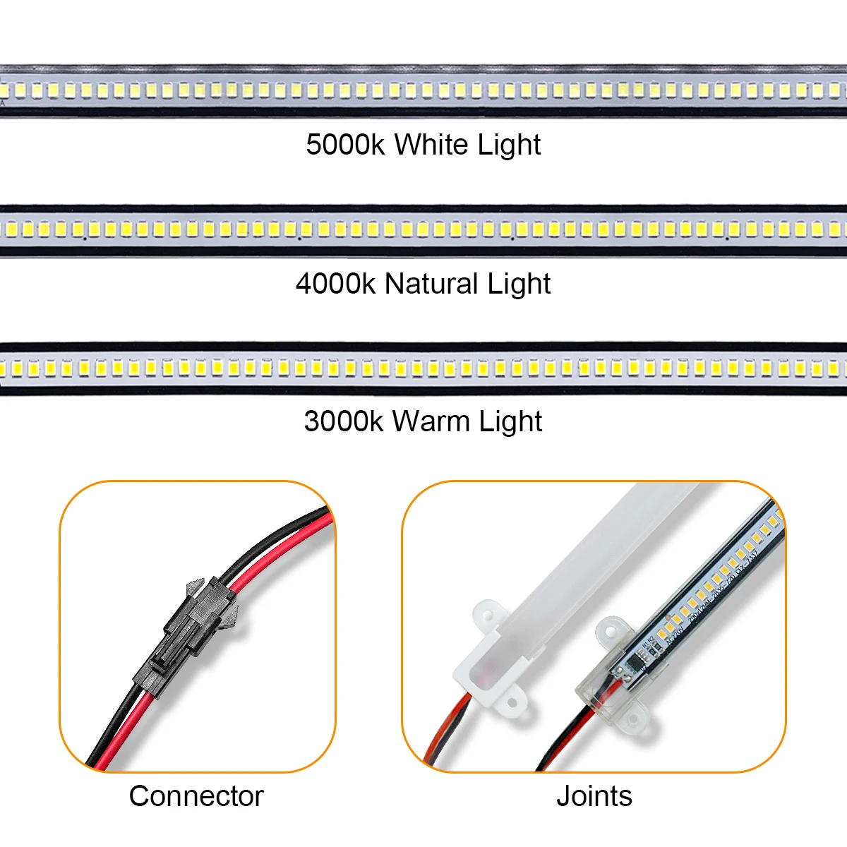 1x - 12x Led Светильные трубы штриховые лампы 30cm 40cm 50cm 1m 72led Белый Smd2835 220v Кухонные