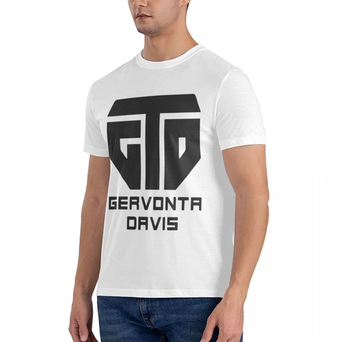 Классная мужская Базовая футболка Gervonta Davis Team Gtd Merch с коротким рукавом
