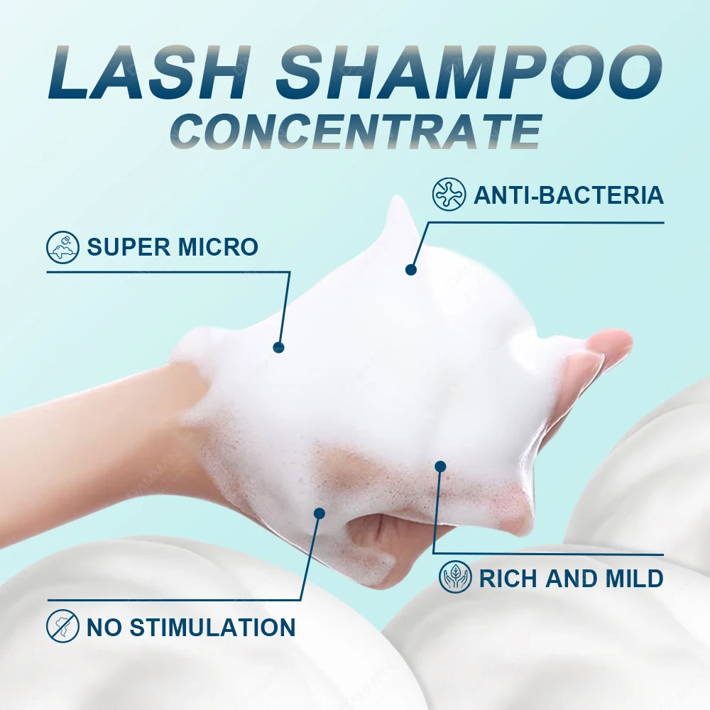 10 шт. 5 мл DAMMAN наращивание ресниц концентрированный мусс очищающий шампунь для