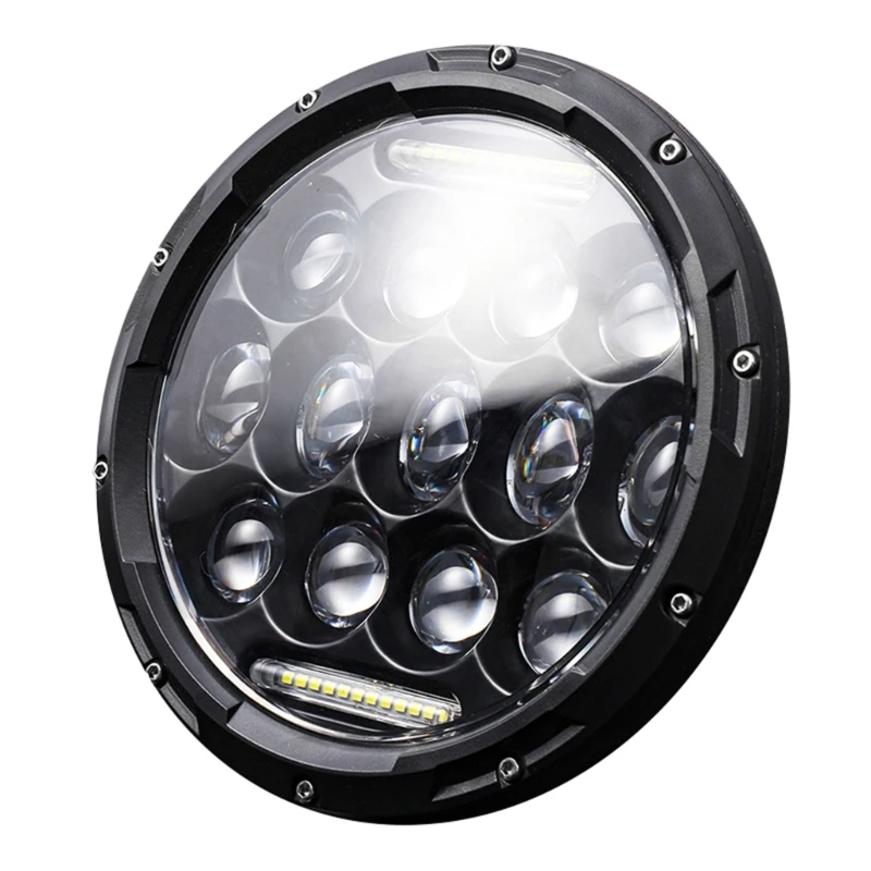 

LED Headlight Super-Bright Fog Lamp Replacement for TJ LJ 1997-2018 Universal 7'' Round Headlights with Hi/Lo Beam
