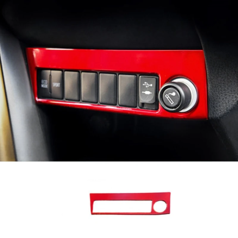 

For Toyota RAV4 2016 2017 2018 ABS Control Smoking Cigarette Lighter Panel Decoration Cover Interior Accessories