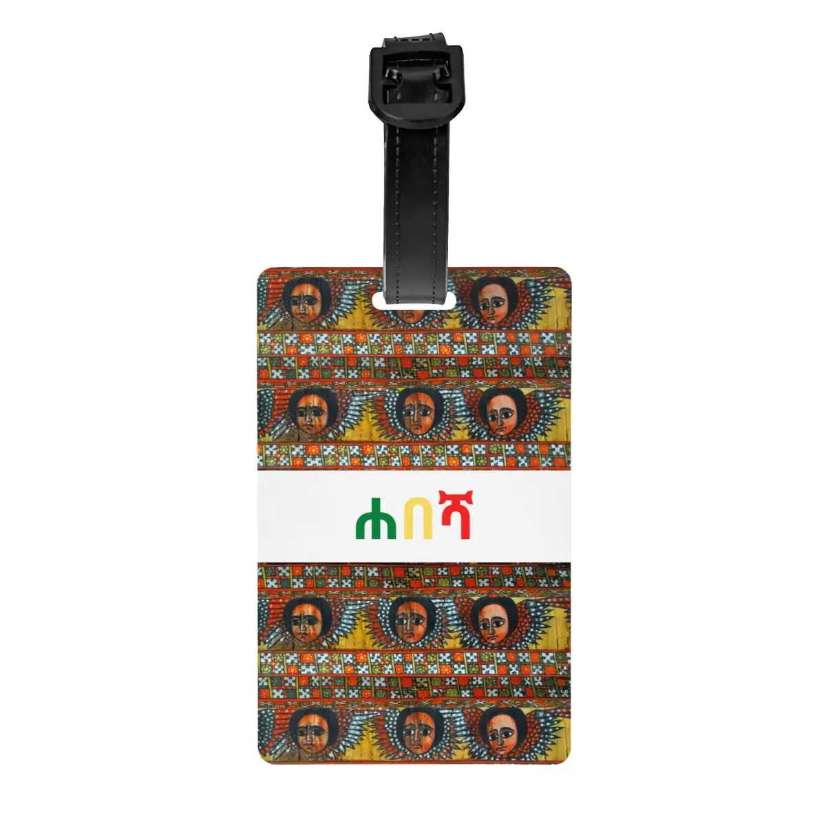 

Ethiopian Habesha Art Luggage Tag Suitcase Baggage Privacy Cover ID Label