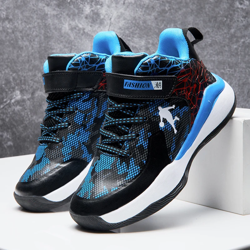 Shoes for Kids Sneakers Thick Sole Non-slip Children Sports Shoes Child Boy Basket Trainer Shoes New Boys Brand Basketball