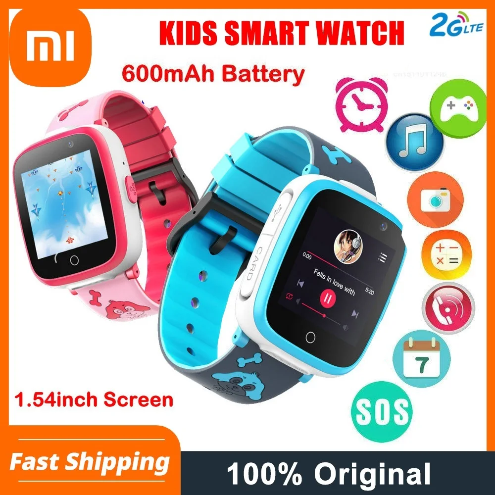 

Умные часы Xiaomi G3 для детей, водонепроницаемые Смарт-часы с функцией SOS, с камерой, 2G, SIM-картой, фото, подарок для детей, для IOS, Android