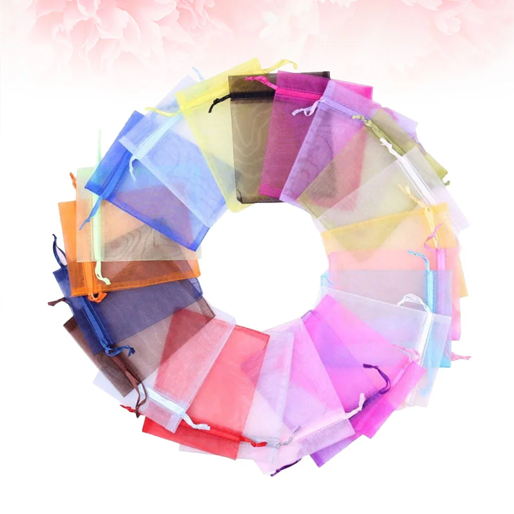 

Organzadrawstringgauze Wedding Pouches Favor Sheer Jewelry Candy Pouch Small Treat Transparent Gift