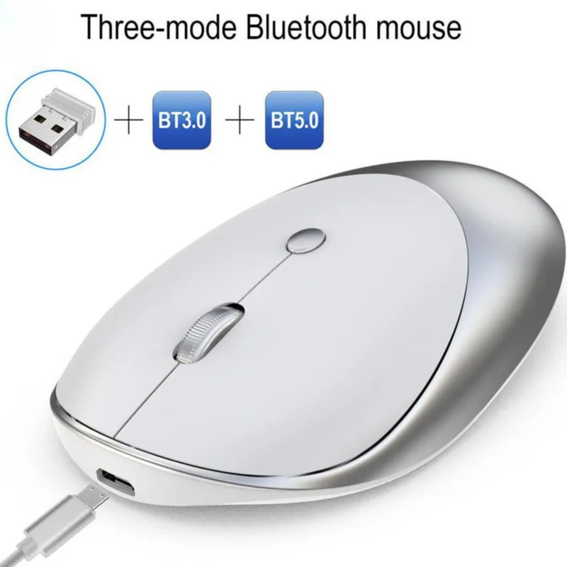 

Беспроводная Bluetooth-мышь, три режима, эргономичная оптическая Бесшумная мышь для ноутбука T36, ПК, офиса, мода, Лидер продаж, 2023