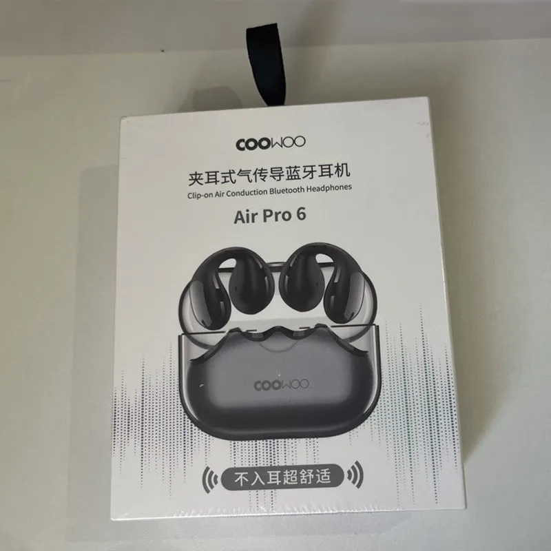 Наушники COOWOO с воздушной проводимостью Bluetooth-наушники клипсой