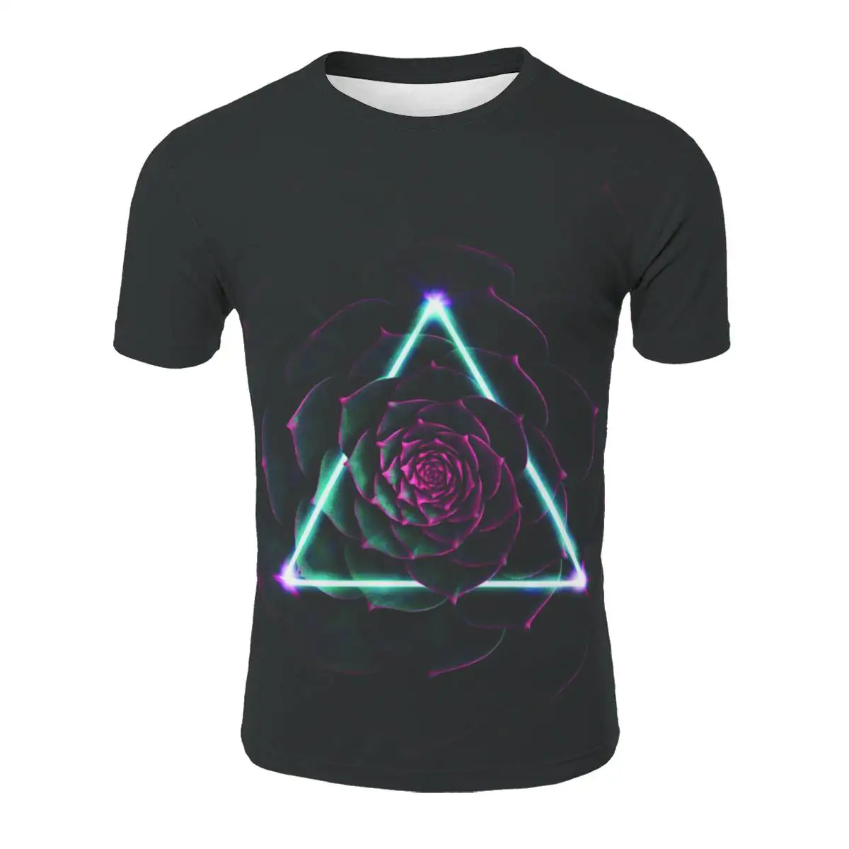 

2021 Four Seasons New Hot Selling Creative 3D Printing Top Short Sleeve Hot Graphics Simple And Generic Funny And Novel T-Shirt