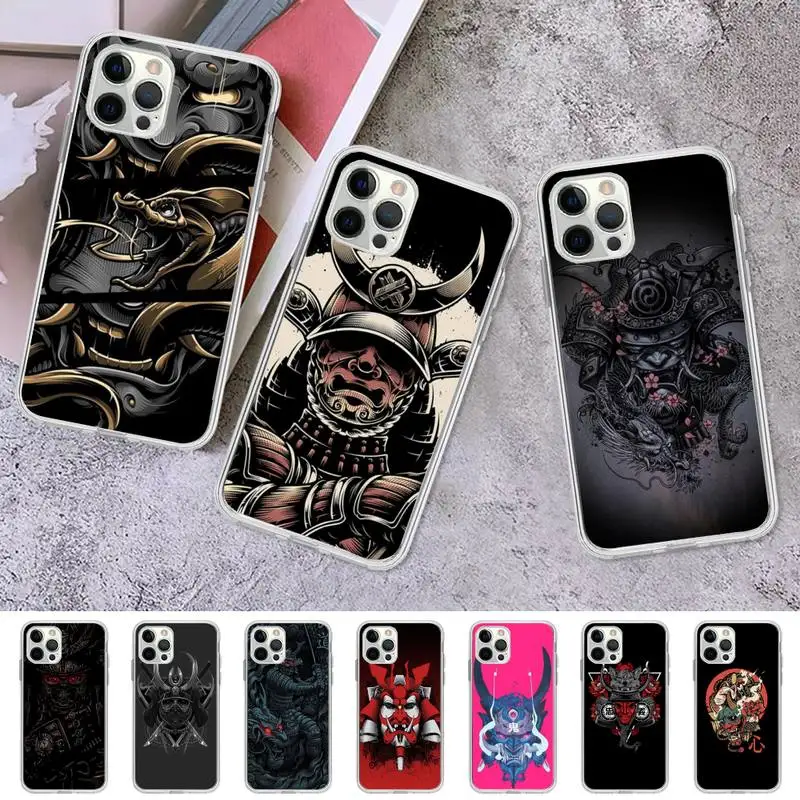 

Japanese Samurai Phone Case for iPhone 11 12 13 Mini Pro Max 8 7 6 6S Plus X 5 SE 2020 XR XS Case shell