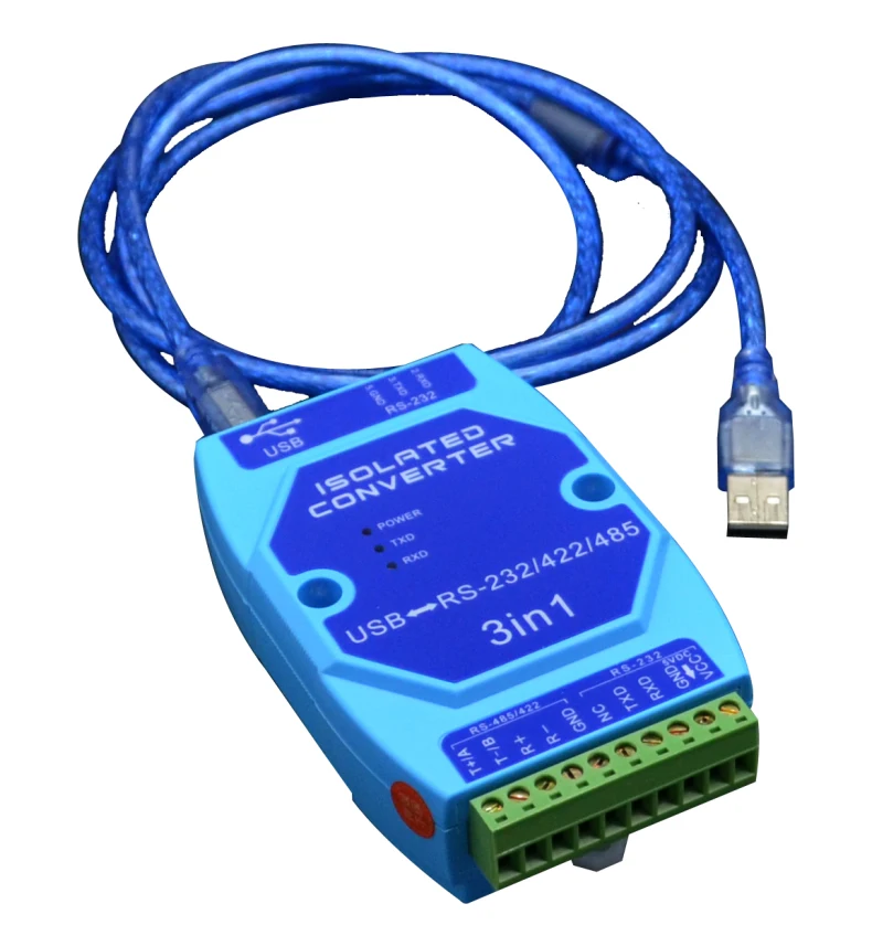 

Оптически изолированный интерфейс USB к интерфейсу RS485/422/232, защита от молний промышленного класса, USB к последовательному преобразователю