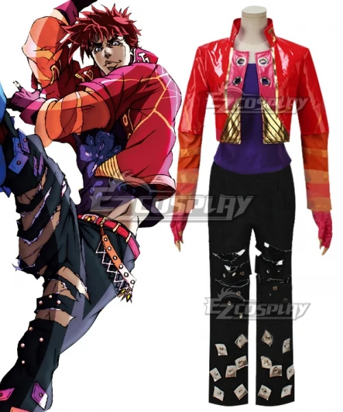 

Phantom Blood Bloody Stream Cover Joseph Joestar Halloween Party Adult Suit Christmas Men Women Outfit Cosplay Costume E001