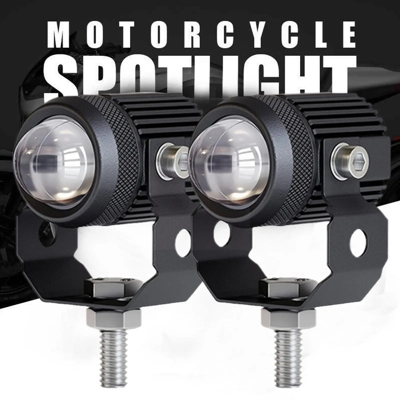 

Motorcycle Led Headlights 30w White And Amber 1.3" Led Aux Spotlight For Tractor Truck Atv Utv Suv Boat Driving Fog Li X9p3