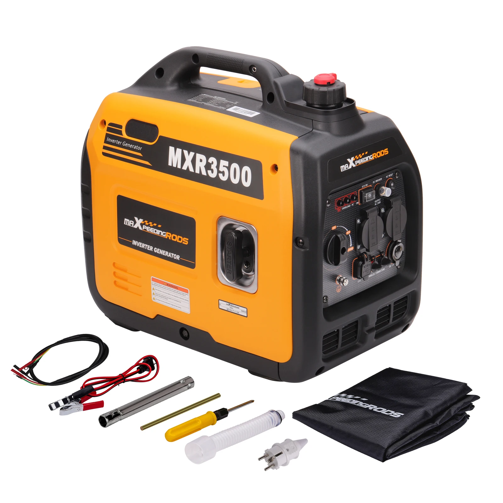

Maxpeedingrods Power Petrol Portable Generators Inverter 3.3KW Max for RV Camping Germany warehouse Free shipping