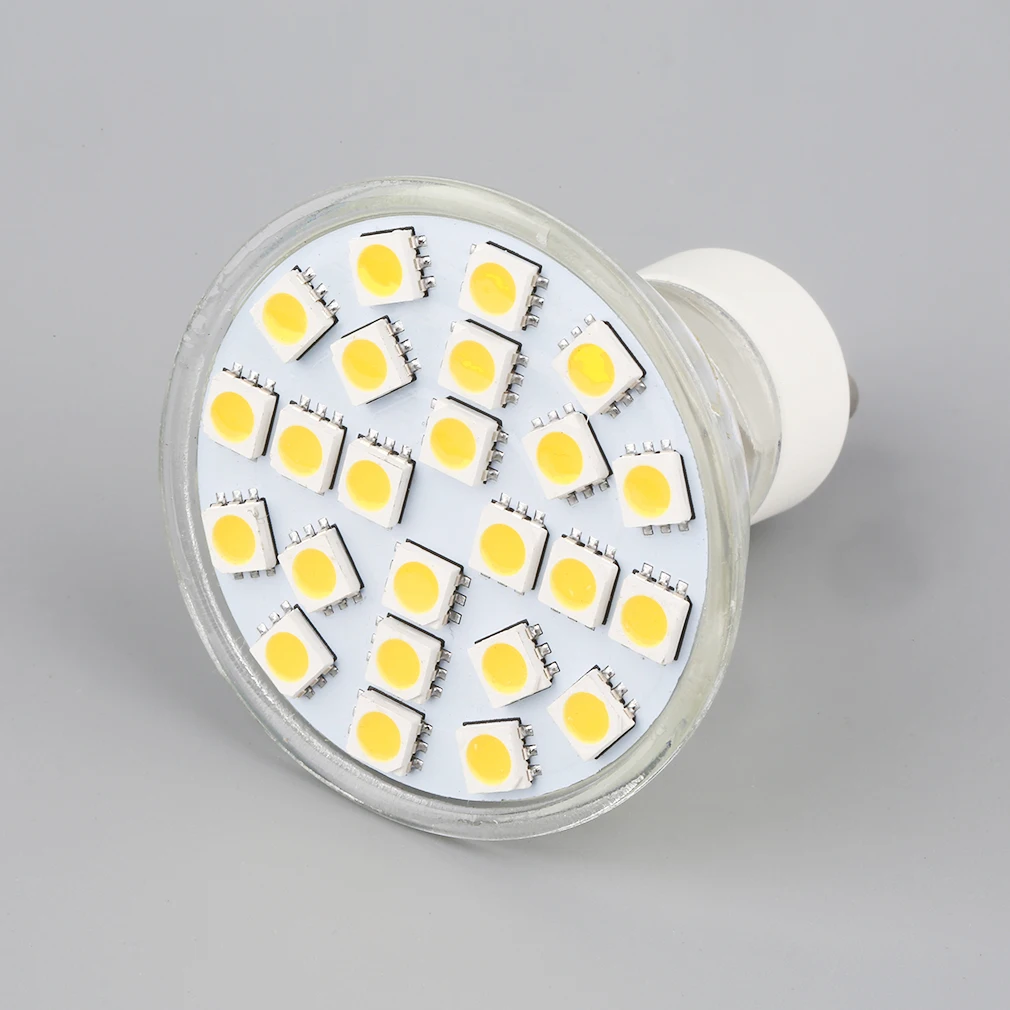 

Светодиодные SMD лампы 24SMD5050 GU10, Точечный светильник высокой мощности, Холодный/теплый светильник