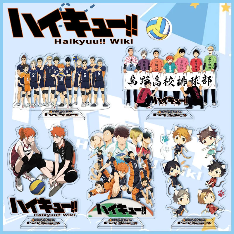 

Haikyuu! Фигурка аниме, 16 см, флейта Shoyo Hinata Tobio Kageyama Daichi Sawamura Sugawara Koushi, настольное украшение