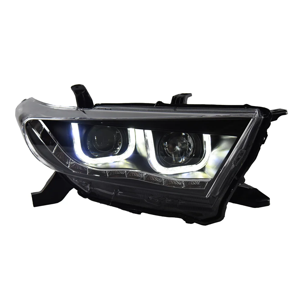 

AKD-car styling For Toyota Kluger 12-14 Headlight assembly modified LED daytime runninghts double lens xenon headlight