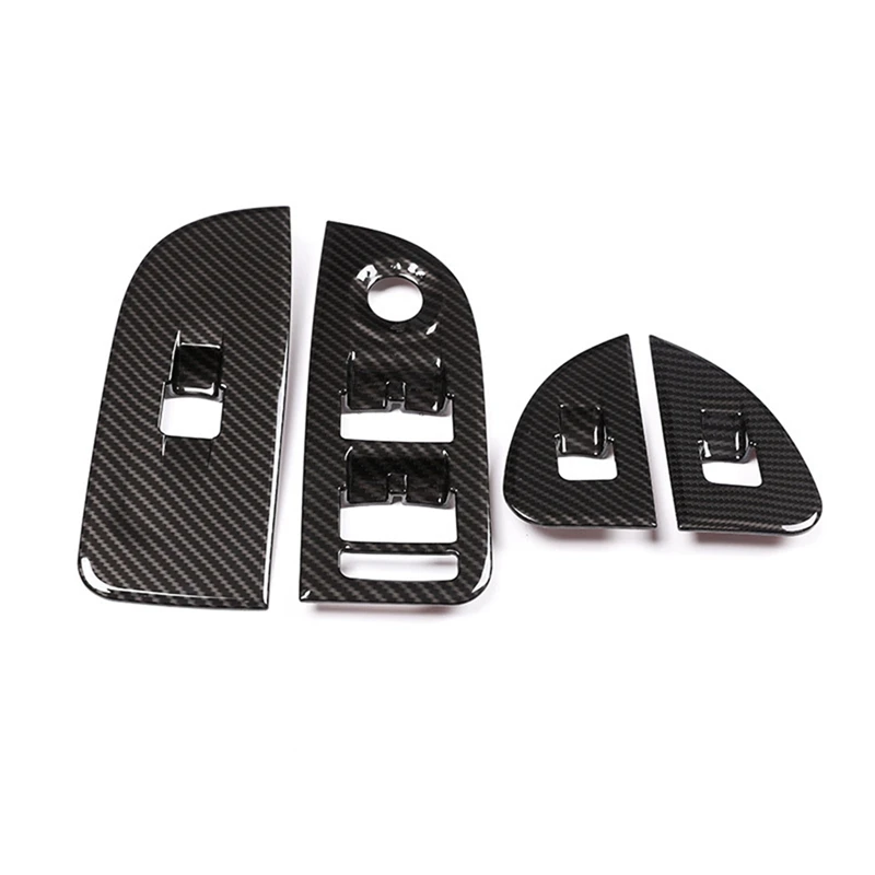 

Car Window Lift Switch Button Frame Cover Trim for Alfa Romeo Giulia 2017 2018 2019 2020