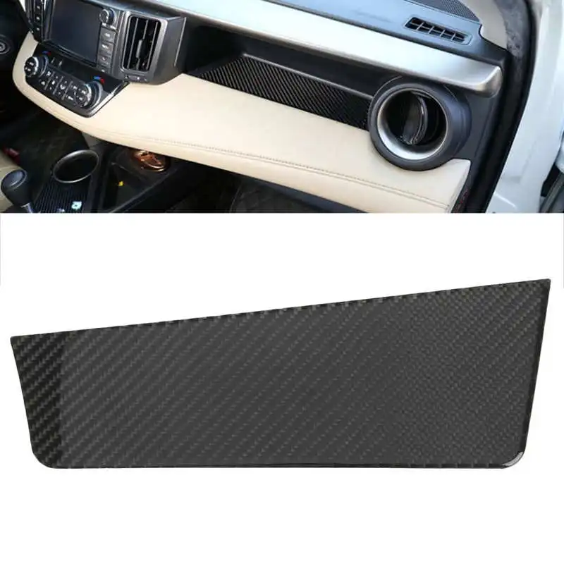 Copilot Storage Box Sticker Dashboard Panel Cover Carbon Fiber Fit for Corolla 2014-2018 Car Interior Trim New Arrivals