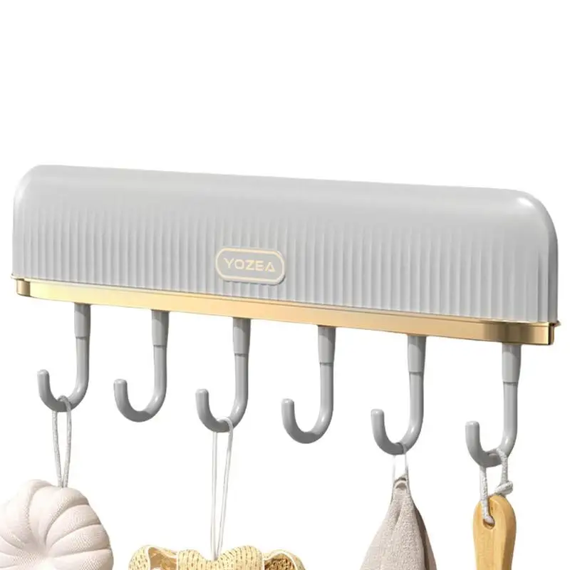 

Adhesive Wall Hooks Rack Kitchen Rail Easy To Mount Strong Capacity Coat Rack Utensil Holder Home Product Kitchen Accessory