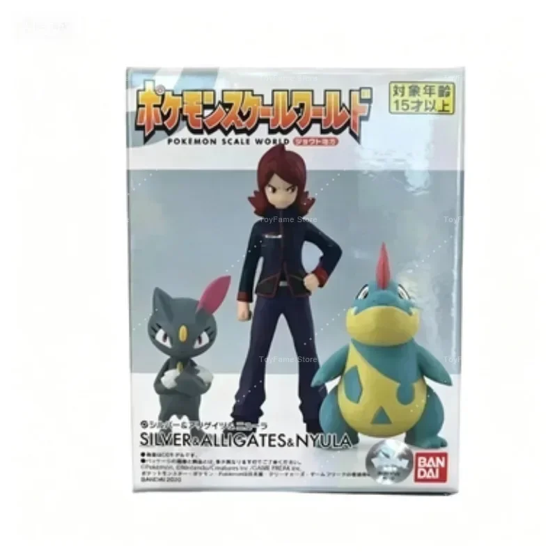 Фото В наличии: Оригинальная коллекционная фигурка Bandai Scale World Pokemon Johto Region - Котоне, Байлиф, Сильвер Крокодил, Морти, Селеби №4