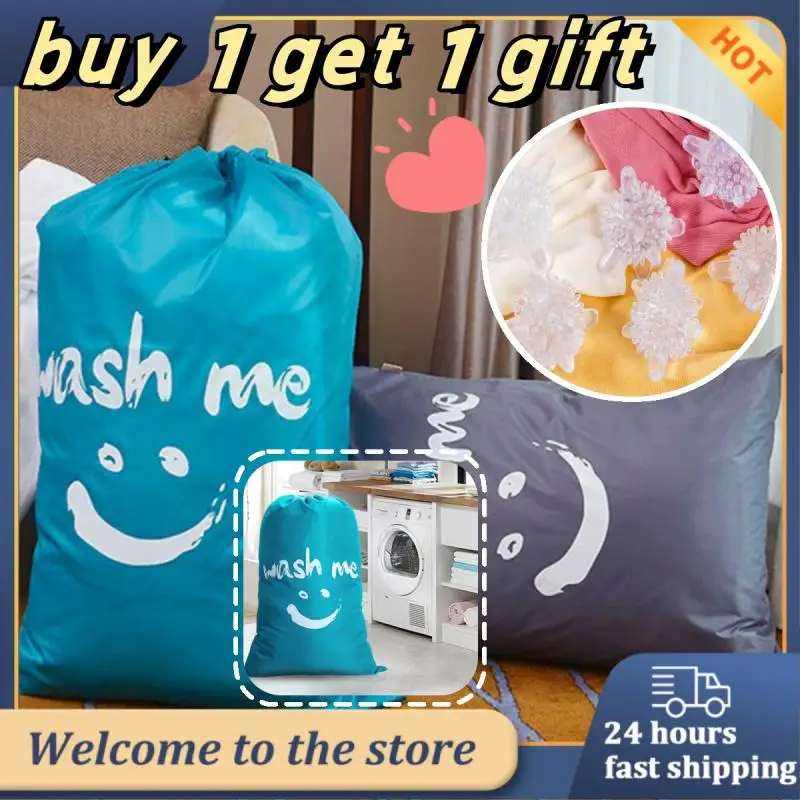 

Nylon Laundry Bag Travel Bags Storage Organizer Pouch Washable Dirty Clothes Drawstring Bag Large Capacity Bathroom Accessories