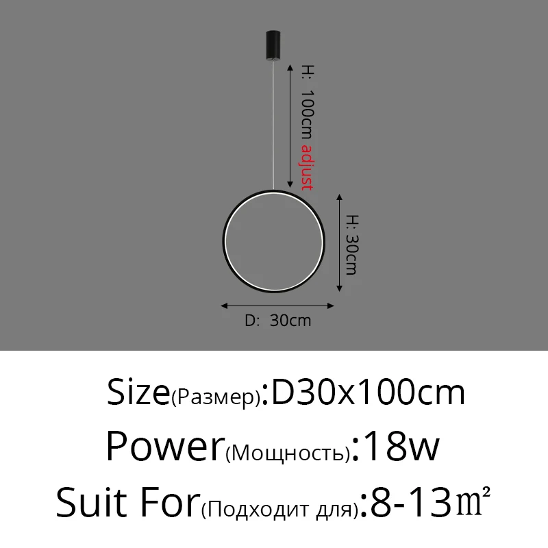 

Подвесные светодиодные светильники YUXINLUX черные, белые, золотые