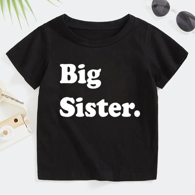 

Biglittle Brothersister Summer Tshirt Boys Girls Promoted To Brotherssisters Anouncement T-shirts Tops Clothes