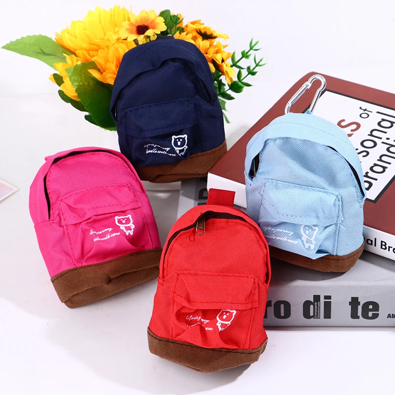 

Mini Cute Backpack Doll Bag Toys Schoolbag Dollhouse Decor Rucksack Coin Purse