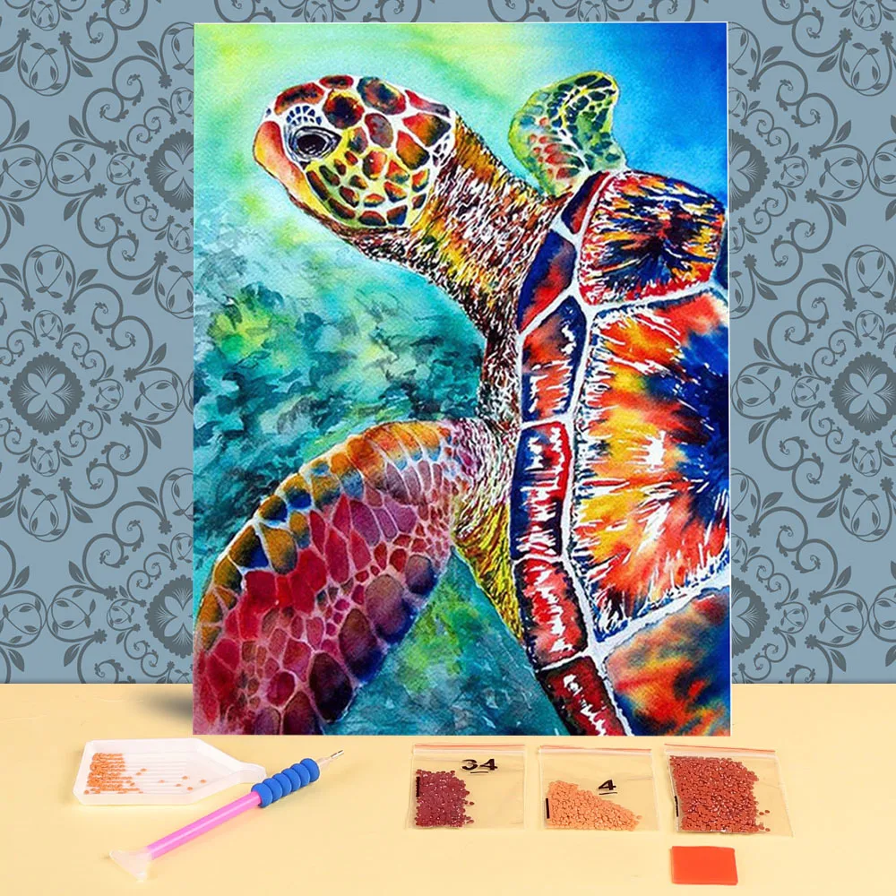 

Алмазная 3D Мозаика «сделай сам» с животными, набор для алмазной вышивки, украшение для спальни, подарок на Рождество