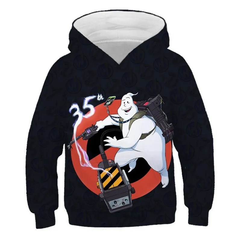 

Ghostbusters Cool Movie Kids 3D Hoodies Sweatshirts Girl Casual Pullover Tops For Baby Boys Autumn Clothes Children Horror Tops