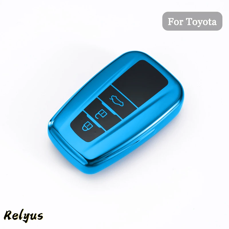 

Soft Car TPU Car Key Case Cover Shell for Toyota CHR Prado 2017 2018 Prius Camry Corolla RAV4 2017 2018 2019 2020 Accessories