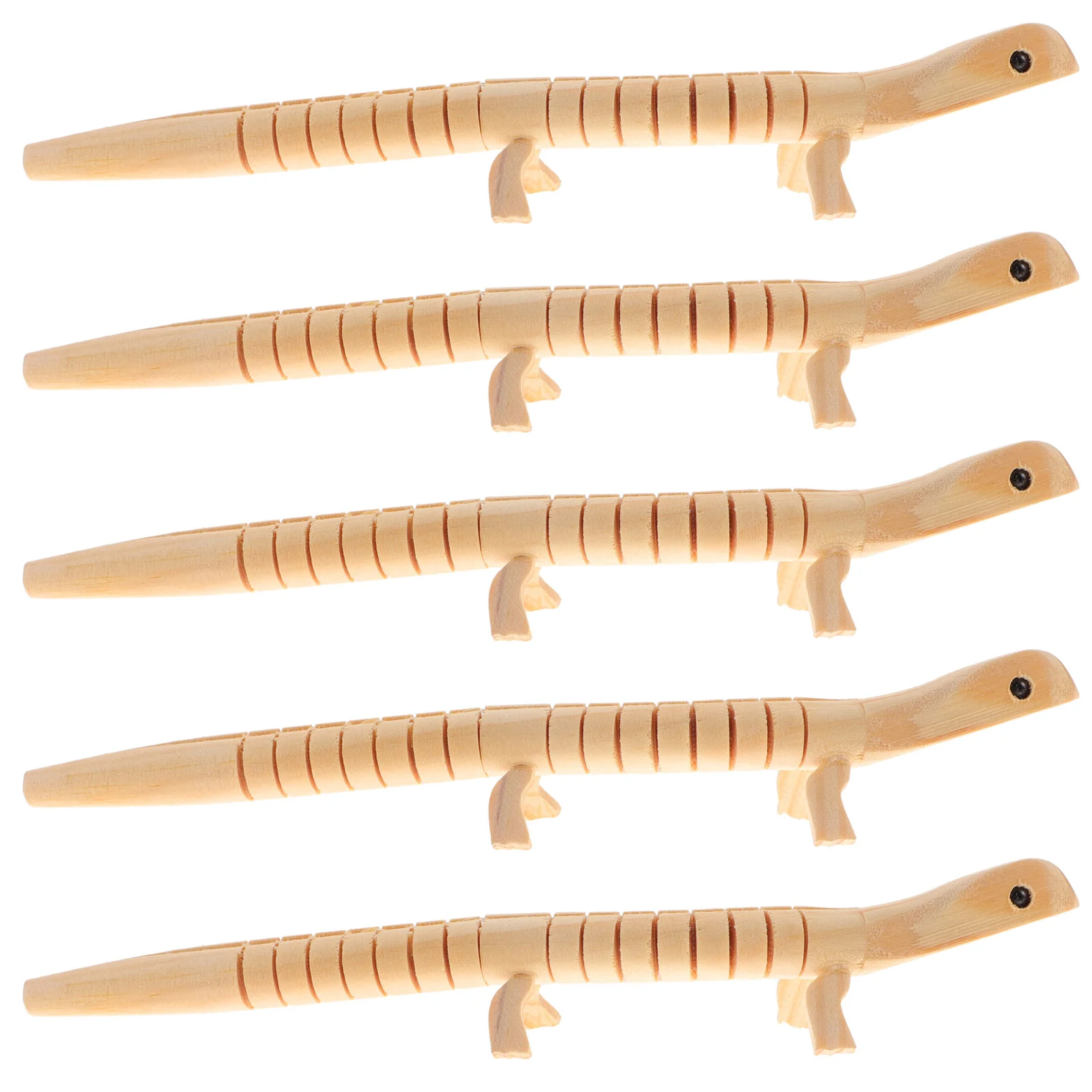 

Ibasenice Wooden Lizard Toy Wiggle Lizard Wood Wiggle Animals Unfinished Lizard Model Creative Lizard Plaything
