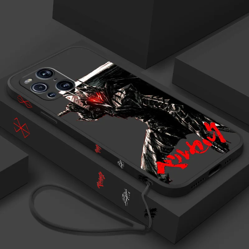 Berserk чехол для телефона аниме OPPO Find X2 X3 X5 Lite Neo Reno 2 Z 5 6 7 8 10 Pro Liquid Left троса Funda Silicone Soft