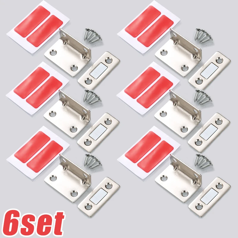 L-образный ультратонкий дверной сильный магнит, фиксаторы для шкафа, пробка, невидимый клейкий магнитный замок для ящика для доводчика кухонного шкафа