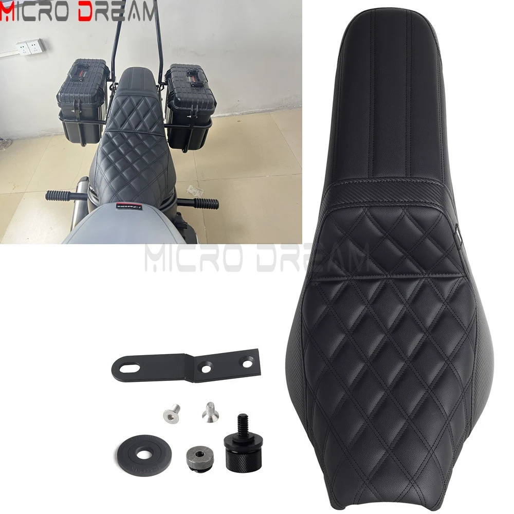 Полное сиденье мотоцикла для Harley Softail Street Bob FXBB FXBBS Heritage Classic FLHC FLHCS 2018-Up, подушка для пассажирских сидений водителя