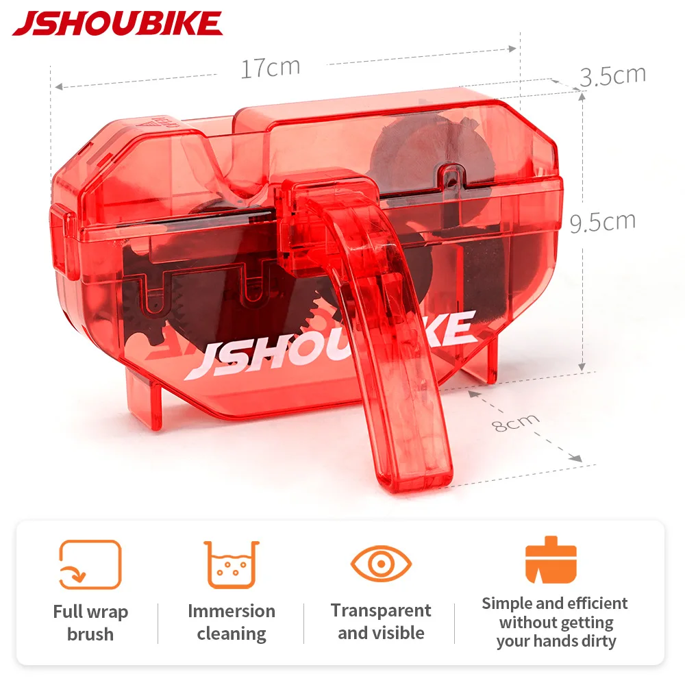 Набор для чистки цепи JSHOUBIKE портативный очиститель горного велосипеда щетки